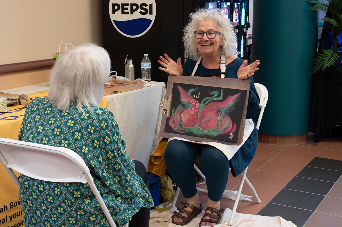 Leiah with Finished Soul Portrait